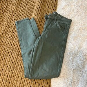 American Eagle Next Level Stretch Green Skinny Jeans